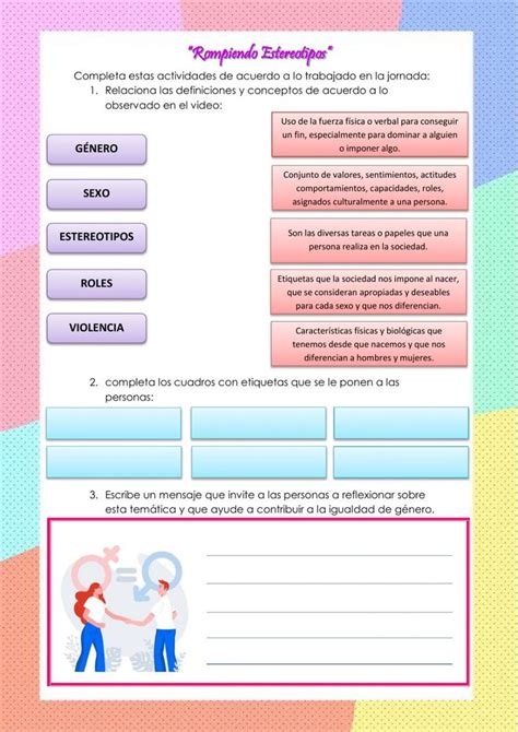 Rompiendo Estereotipos Worksheet Shopping Screenshot