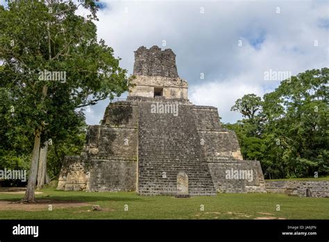 Mayan Temple II at Tikal National Park - Guatemala Stock Photo - Alamy