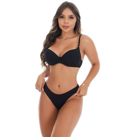 Conjunto Calcinha e Sutia Liso Básico Confortável Moda Intima Feminina