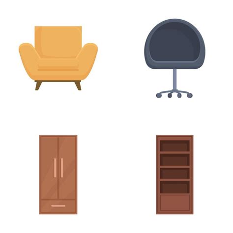 Set Of Modern Furniture Icons 46098946 Vector Art At Vecteezy