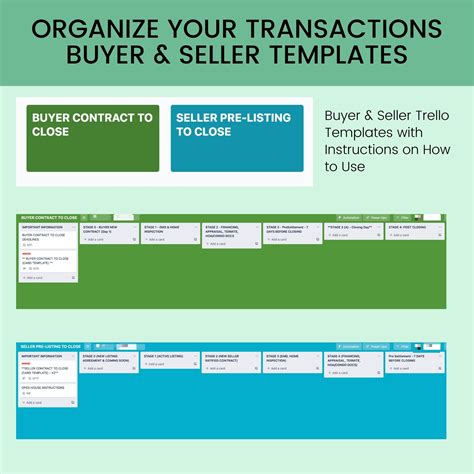 Trello Templates For Real Estate Agents Transaction Coordinator