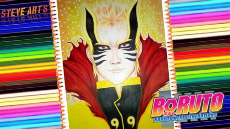 Dibujando A Naruto En Su Nueva Transformacion Modo Barion Drawing