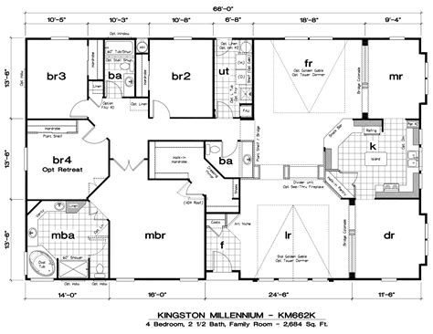 Three Bedroom Double Wide Floor Plans Elprevaricadorpopular