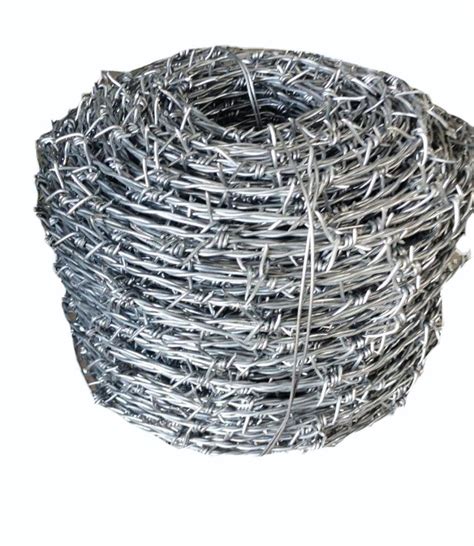 Iron Galvanized 12 Gauge GI Barbed Wire Wire Diameter 2mm At 2450