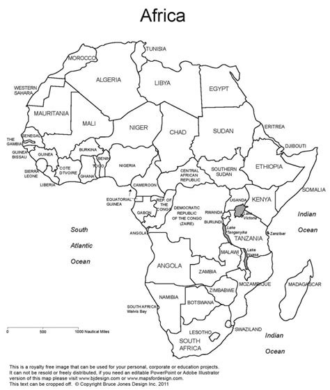 Africa Map Quiz Printable | Printable Maps