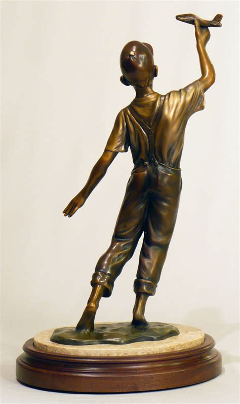 Flight Of Fancy Figurative Bronze Sculpture By GARY ALSUM Available