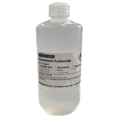 Ammonium Hydroxide Solution 28 30 Acs Grade 500ml