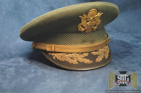 Smgm Us Army Officers Visor In Bullion War Relics Buyers And