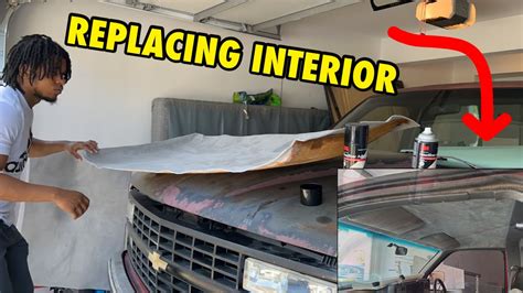 Diy At Home Headliner Replacement On Chevy Silverado Obs Youtube