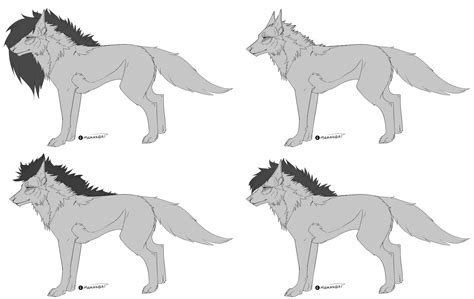 FREE Wolf Template by Miyukyu on DeviantArt