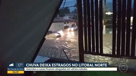 V Deo Chuva Causa Estragos No Litoral Norte De S O Paulo Bom Dia Sp G