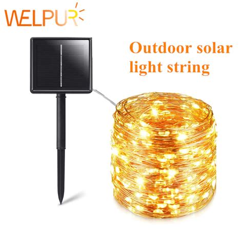 Welpur Lampu Hias String Lights Solar Power Waterproof Led M