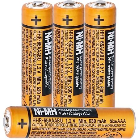 Pack Hhr Dpa Ni Mh Rechargeable Battery For Panasonic Mah Aaa