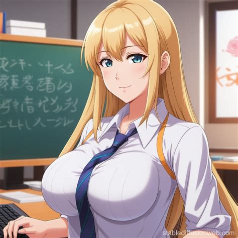 Blonde College Student Stable Diffusion Online