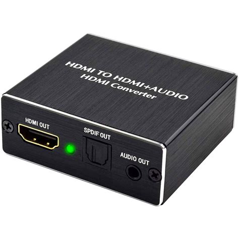 Ozvavzk Adapter HDMI Audio Extractor 4K HDMI Optical Audio Splitter