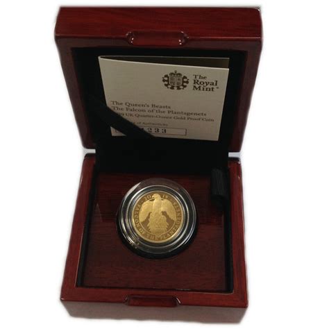 Proof Gold Quarter Ounce Queen S Beast Falcon 2019 ATS Bullion