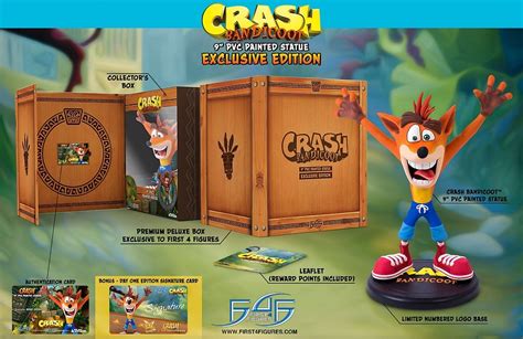 First Figures Presents Crash Bandicoot Pvc Statue Figures