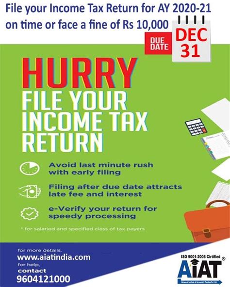 File Your Income Tax Return For AY 2020 21 On Time Or Face A Fine Of Rs