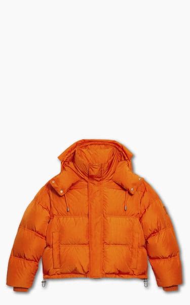 Ami Paris Ami De Coeur Patch Down Jacket Orange Cultizm