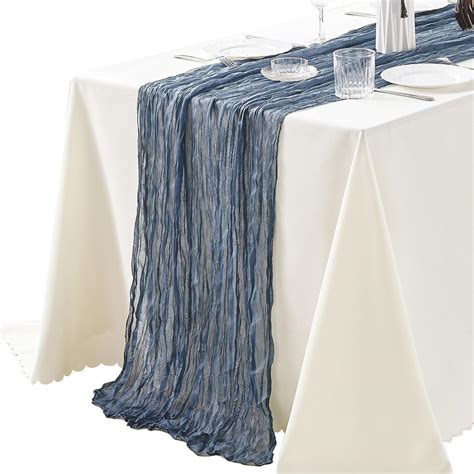 Amazon Dololoo 2 Pack 13Ft Cheesecloth Table Runner 35 X 157