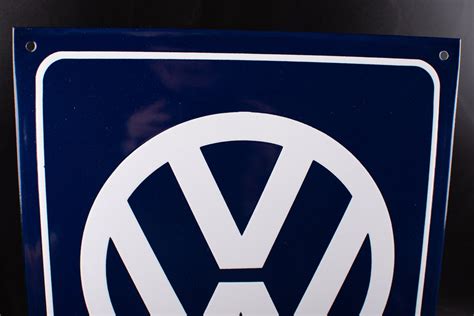 Sign Volkswagen Vw Service Mm Enamel Nice Quality Handmade