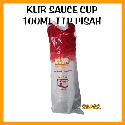 Jual Thinwall Klir Sauce Cup Ml Tutup Pisah Anti Pecah Isi