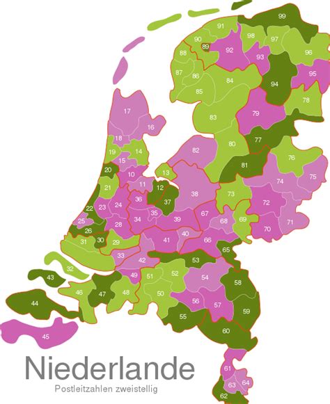 Netherlands Post Codes Digit Interactive Javascript Map Javascript