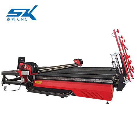 China 3 In 1 3624 3826 Fully Automatic Loading Breaking Glass Cutting Table With Loading Arms