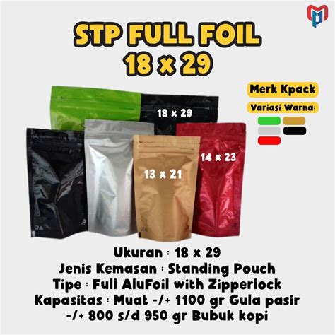 Jual Pcs Paket Standing Pouch X Sablon Merk Custom Design