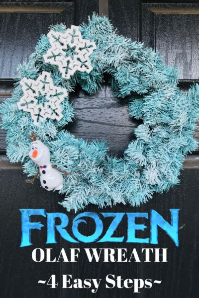 Frozen Inspired Olaf Wreath Craft Easy Steps To Make