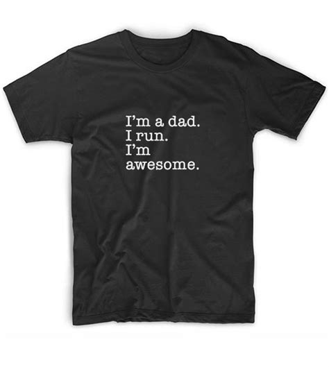 I M A Dad I Run I M Awesome Short Sleeve Unisex T Shirts Clothfusion