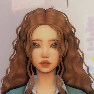 Cottagecore Hair Mod Hair Sims Curly Hair Sims Hair Y K