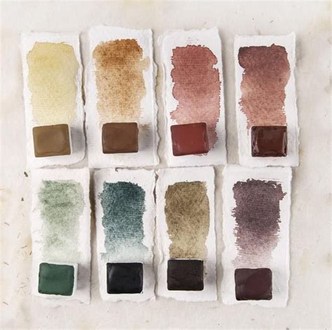 Mineral Watercolor Paint Palette Colors Handmade Etsy Mineral