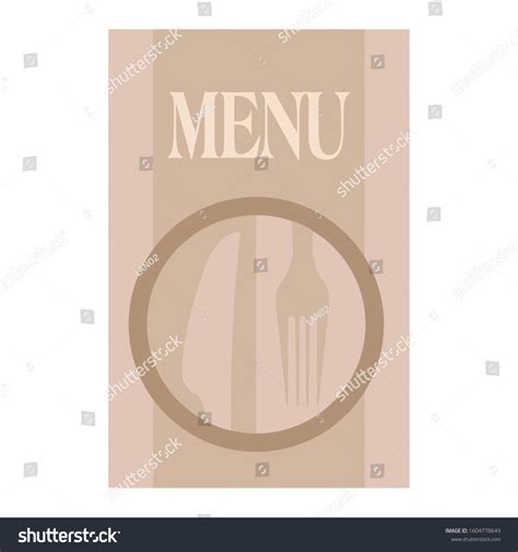 Vintage Restaurant Menu Image Vector Illustration Stock Vector (Royalty ...