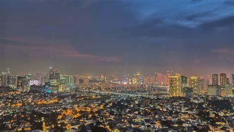 Bgc Skyscrapers Illuminated At Night