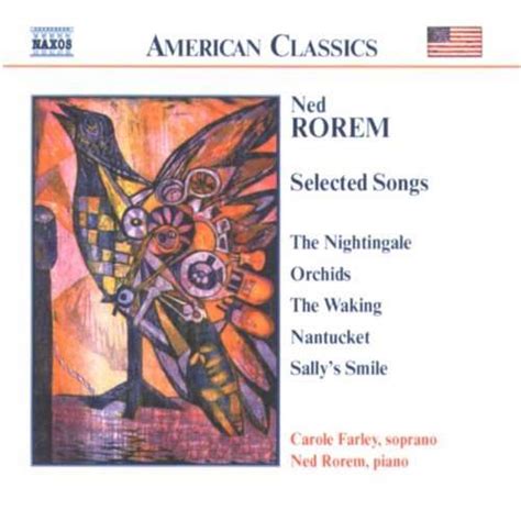 Ned Rorem Songs Cd Jpc