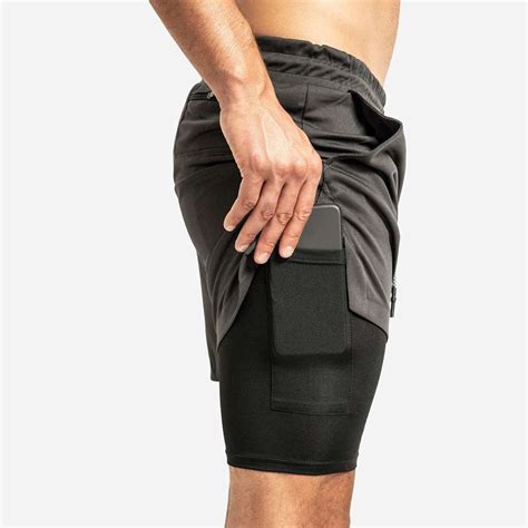 Gym Shorts With Built In Compression Liner Avalon Hybrid Short