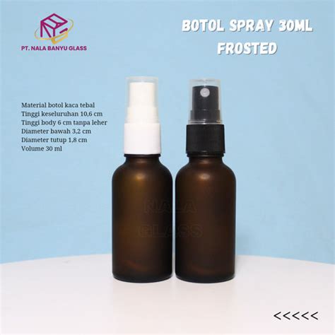 Jual Botol Kaca Ml Spray Hitam Botol Kaca Ml Coklat Doff Spray