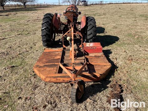 1958 Massey Ferguson 50 2wd Tractor W72” Rotary Mower Bigiron Auctions