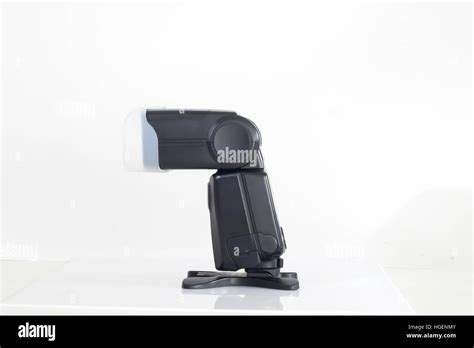 Photo camera flash isolated on white background Stock Photo - Alamy