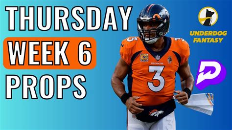 Prizepicks Nfl Week 6 Picks Thursday Night Football Broncoschiefs