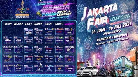 Jadwal Konser Musik Jakarta Fair Hari Ini Juni Lengkap Dengan