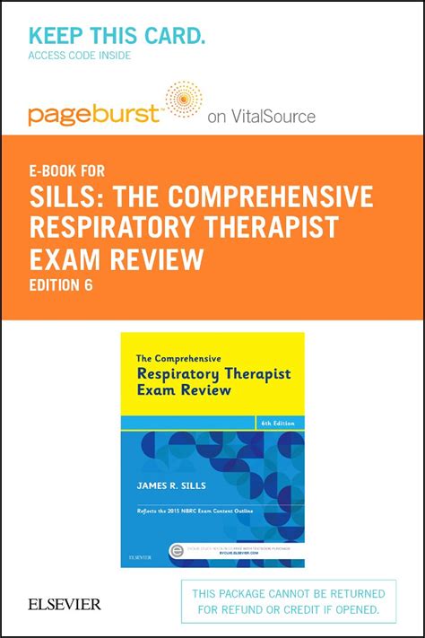 The Comprehensive Respiratory Therapist Exam Review Pageburst E Book