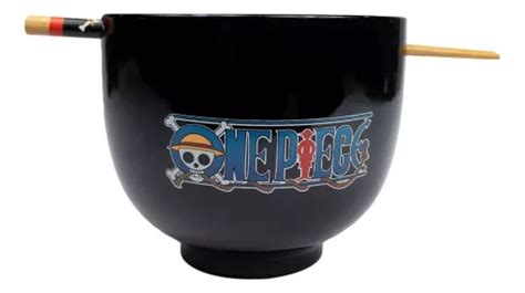 Bowl Ramen One Piece Con Palillos Chinos Calavera Geek Industry