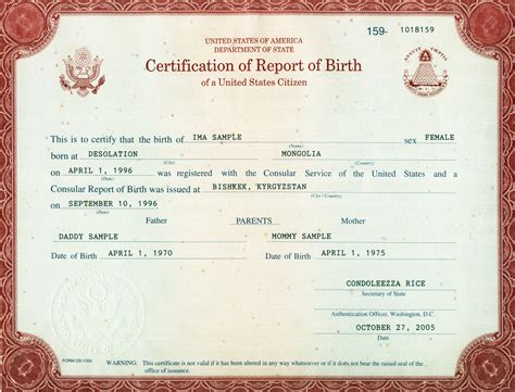 Request Copy Of Consular Report Of Birth Abroad