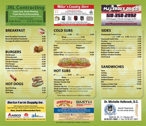 The Village Market | Fasprint Menus