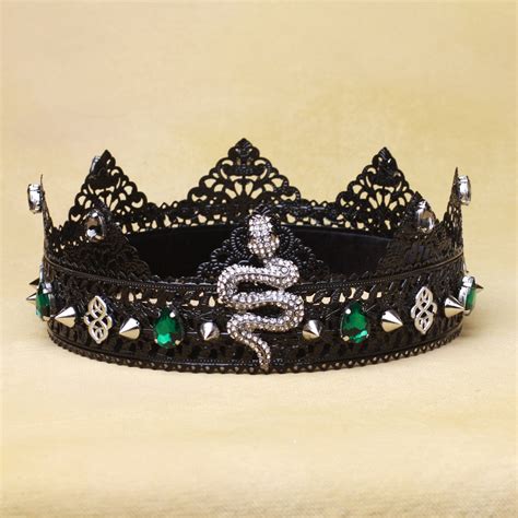Black Crown Snake crown Wedding Crown Crown Black Tiara | Etsy