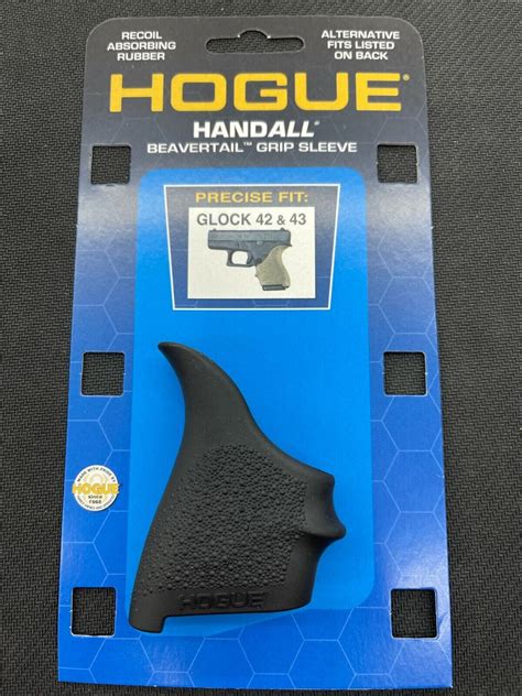 Hogue Handall Beavertail Grip Sleeve For Glock 42and43 Blk Same Day Fast Free Ship 743108182000 Ebay