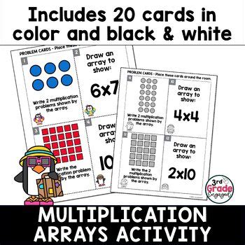 Beginning Multiplication With Arrays Solve The Room Math Write The Room