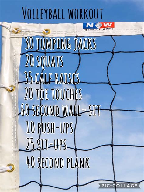 Here S A Great Workout For Vball Players Volleyball Workouts